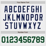 Jersey Beyzbol Beyaz Özel Yeşil-Lacivert Orijinal Jersey Beyzbol Beyaz Özel Yeşil-Lacivert Orijinal