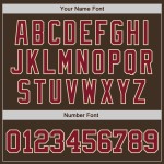 Özel Beyzbol Kahverengi Forma Crimson-City Gerçek Krem Özel Beyzbol Kahverengi Forma Crimson-City Gerçek Krem