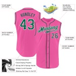 Pembe Jersey Kelly Kolsuz Özel Beyzbol Yeşil-Beyaz Orijinal Pembe Jersey Kelly Kolsuz Özel Beyzbol Yeşil-Beyaz Orijinal