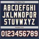 Jersey Özel Beyaz-Eski Altın Gerçek Lacivert Beyzbol Jersey Özel Beyaz-Eski Altın Gerçek Lacivert Beyzbol