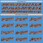 Pinstripe Mavi Jersey Özel Orijinal Siyah Siyah-Turuncu Beyzbol Pudrası Pinstripe Mavi Jersey Özel Orijinal Siyah Siyah-Turuncu Beyzbol Pudrası