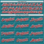 Özel Teal Beyzbol Kırmızı-Beyaz Orijinal Forma